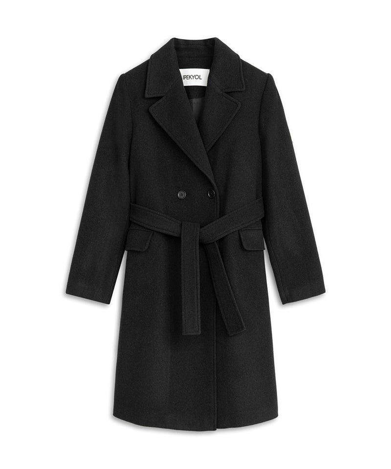 Ipekyol Double-Breasted Coat with Belt - Image 4
